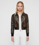 PASCAO OBA LEATHER BOMBER JACKET