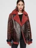 HAWLEY SHEARLING BIKER JACKET