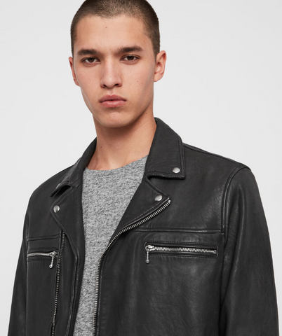 HEARN LEATHER BIKER JACKET