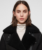 REI SHEARLING BIKER JACKET