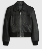 PASCAO LEATHER BOMBER JACKET